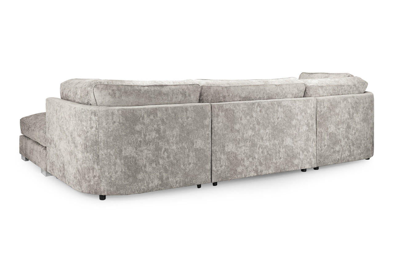 U-Shape High Back Corner Sofa Bishop Luxe Chenille