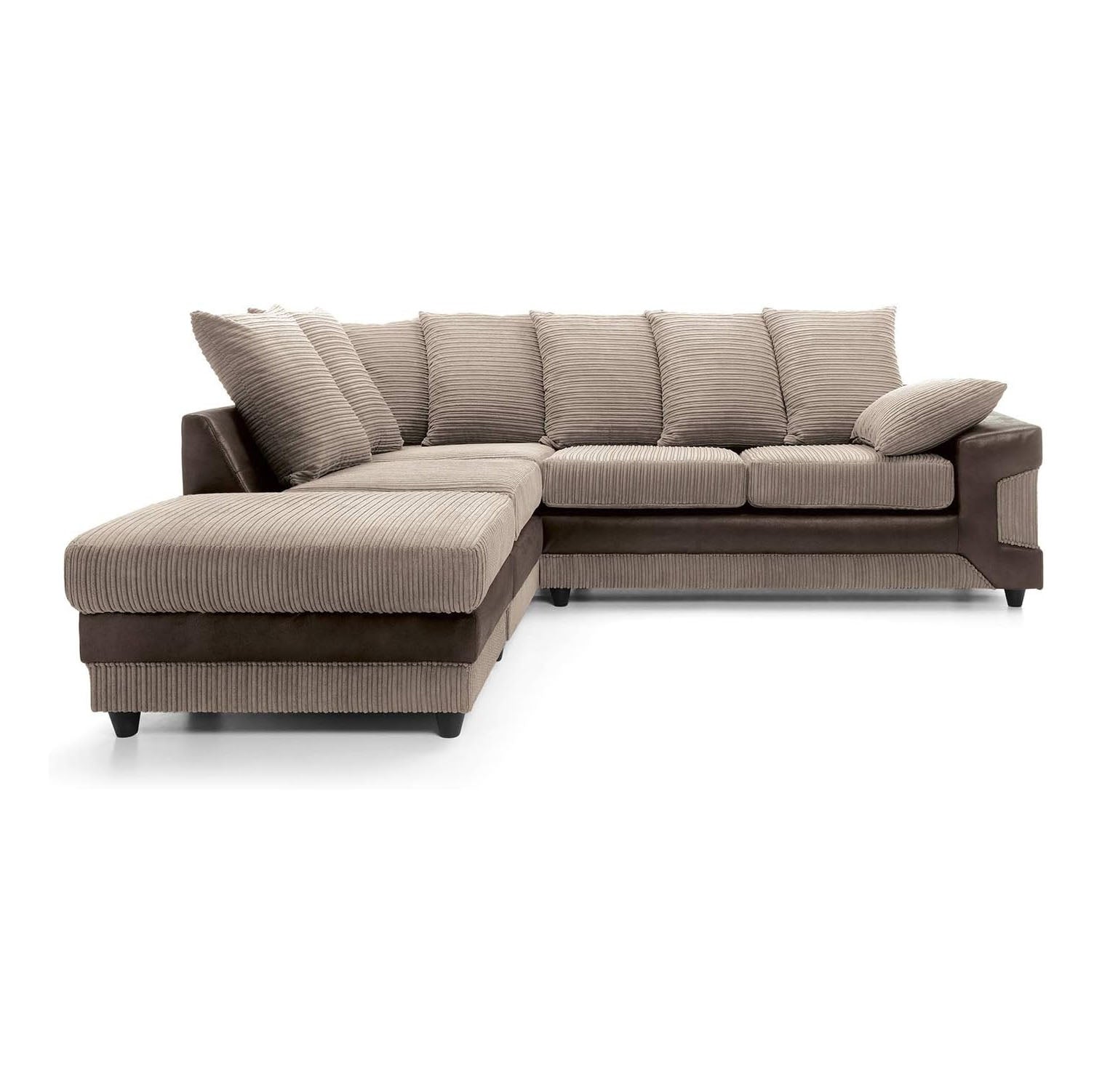 Dino Corner Sofa Brown & Coffee