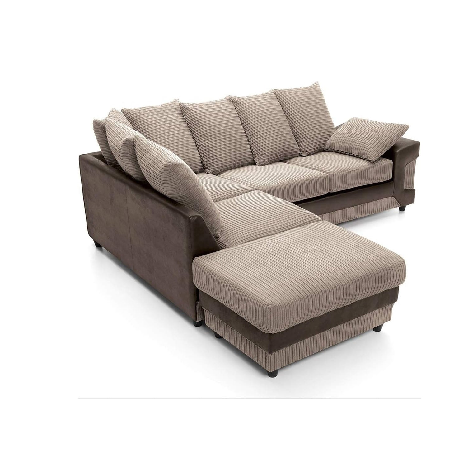 Dino Corner Sofa Brown & Coffee