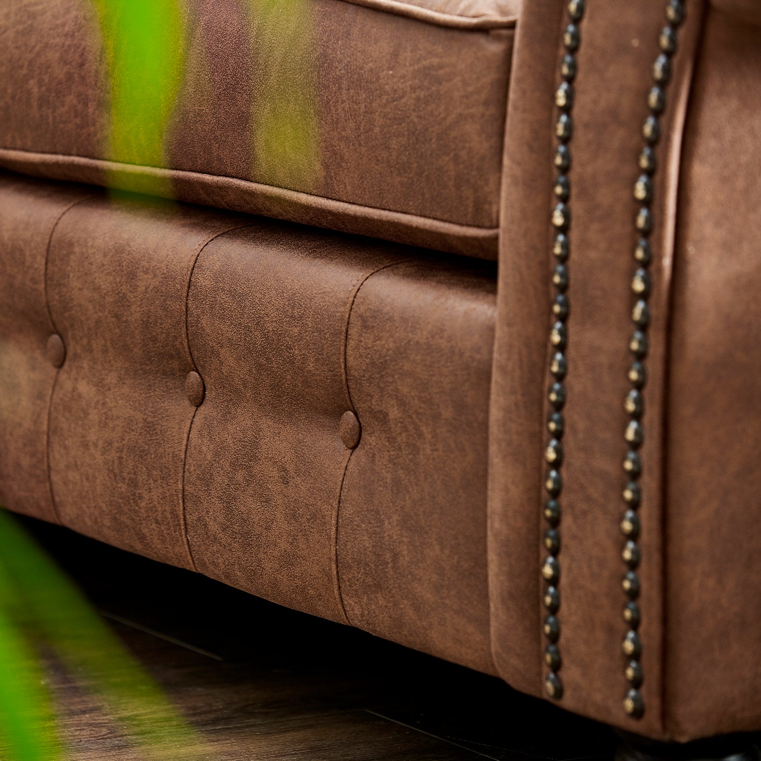 Oakland Suede Leather Corner Sofa