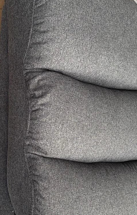 Roman Fabric Recliner 3 Seater sofa in Grey