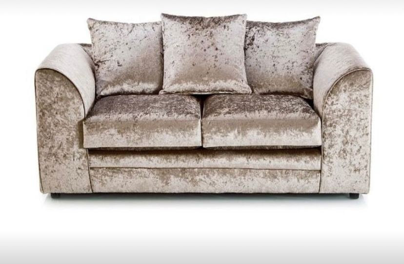 Chicago Crushed Velvet 3 & 2 Seater Sofa Set