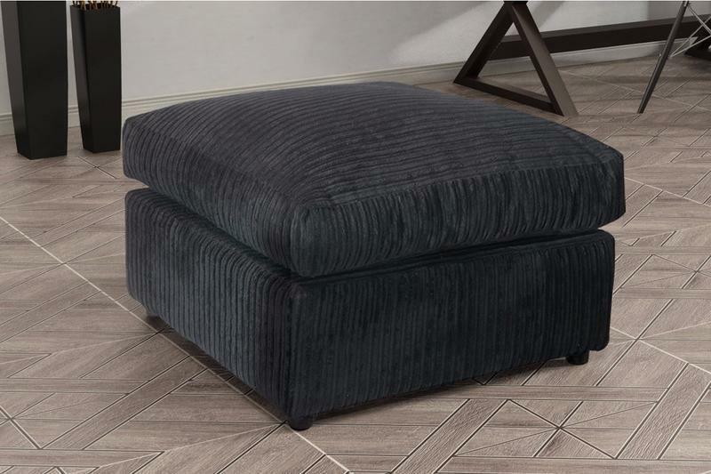 Hannah Jumbo Cord Footstool/ Pouffe