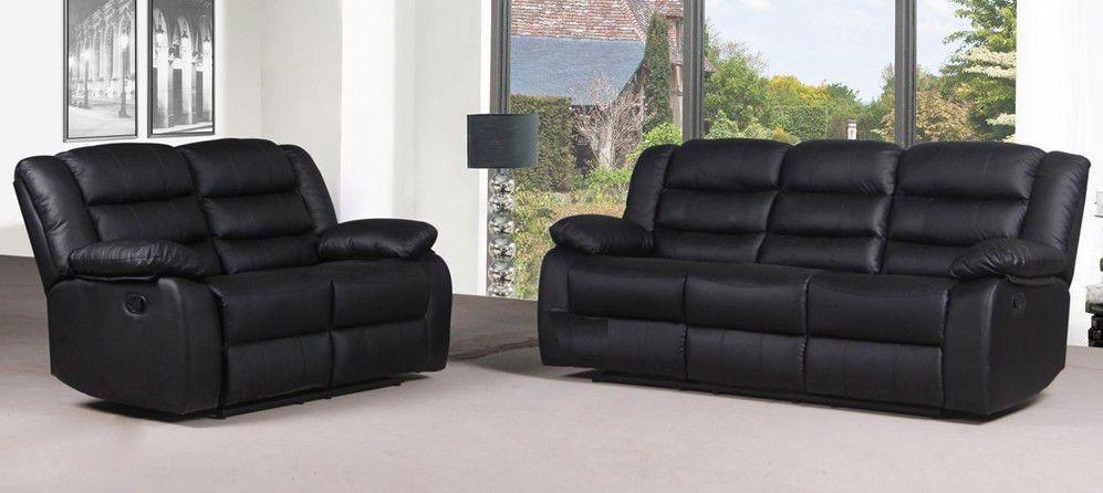 Roma Leather Recliner 3 Seater 2